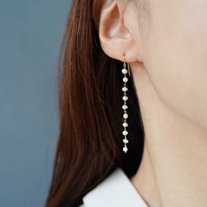 〔14kgf〕淡水パールレイニーピアス (pearl pierced earrings)