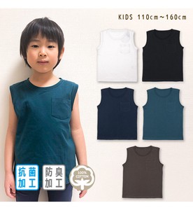 Camisole/Tank Antibacterial Finishing Plain Color Kids 110cm ~ 160cm