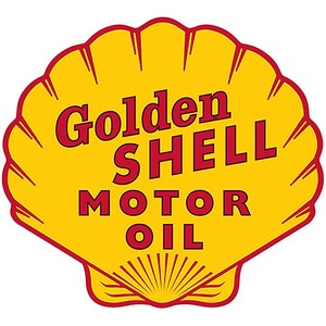 【スティールサイン】【カー ＆ ガレージ】Golden Shell Oil PT-SHL-395