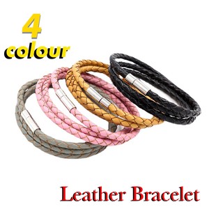 Leather Bracelet Bangle Unisex Genuine Leather