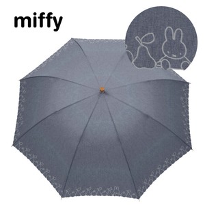 ◆2023新作◆　【miffy】婦人用晴雨兼用パラソル　スカラ刺繍☆晴雨兼用・長傘☆