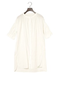 Button Shirt/Blouse Shirring Cotton 2023 New