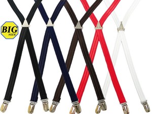Suspender Plain Color Slim 130cm Made in Japan