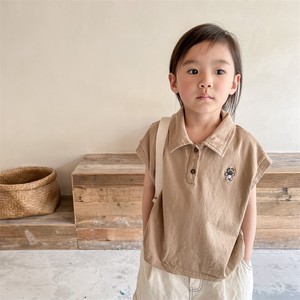 Kids' Short Sleeve Shirt/Blouse Embroidered Kids Spring/Summer