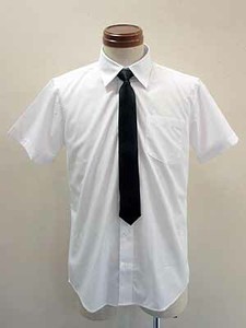 定番　スクール男の子　半袖ネクタイ付きシャツ