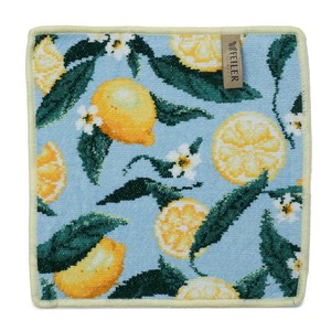 FEILER(フェイラー）ハンカチ 25cm×25cm LEMONS & LEAVES