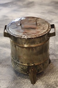 ダストボックス　リサイクルドラム缶　シルバー（ミニ）