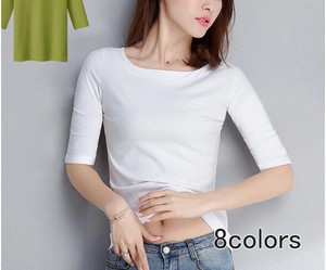 T-shirt T-Shirt Spring/Summer Ladies' Cut-and-sew