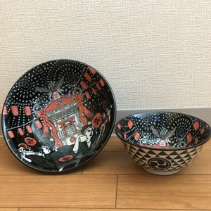 【祭り】　多用丼・ラーメン丼・盛皿・大皿　全4形状（美濃焼・日本製・陶器）