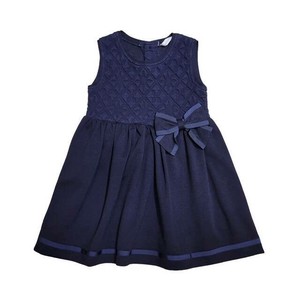 Kids' Casual Dress Diamond-Patterned Formal M Switching Jumper Skirt Made in Japan