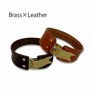 SALE！　BRASS & LEATHERブレスレット　日本製