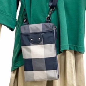 小背袋/小挎包 格子图案 牛皮 提花 侧背小包 2种方法