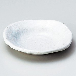 ≪メーカー取寄≫白釉変形丸小皿