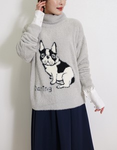 Sweater/Knitwear Pullover Knitted Feather Dog Autumn/Winter
