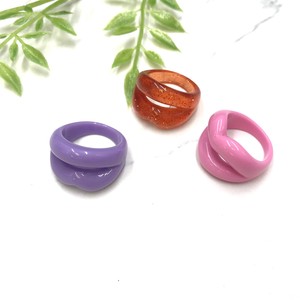 Resin Ring Colorful Rings Clear