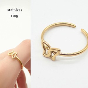 Material Butterfly Stainless Steel Rings 17mm 1-pcs