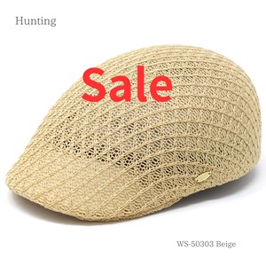 【Sale セール　特価】【春夏　帽子】クロス編サーモハンチング 　ハンチング帽  WS-50303