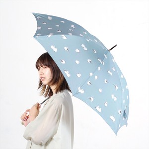 【雨傘】長傘　シマエナガスマートジャンプ