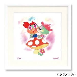 【額付きｼﾞｸﾚｰ版画】吉田すずか「デメタン大好き」