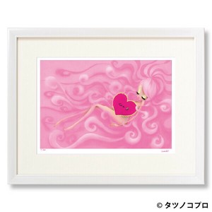 【額付きｼﾞｸﾚｰ版画】吉田すずか「スイーツラブ」半切/四ツ切