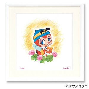【額付きｼﾞｸﾚｰ版画】吉田すずか「はちみつハッチ」