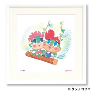 【額付きｼﾞｸﾚｰ版画】吉田すずか「デメタンとラナタンブランコ」