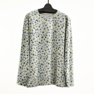 T-shirt/Tee Pullover Floral Pattern Made in Japan