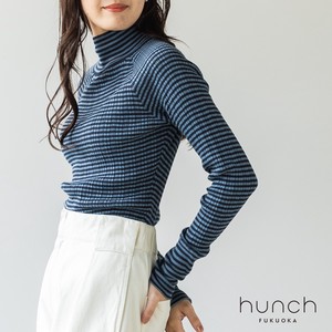 Sweater/Knitwear Pullover High-Neck Cotton Ribbed Knit 2023 New A/W