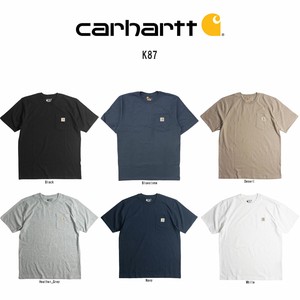 Carhartt(カーハート)Tシャツ 半袖 ポケット ポケT 定番 ワークウェア ルーズフィット メンズ K87