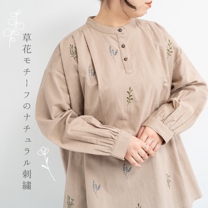 Button Shirt/Blouse Embroidered
