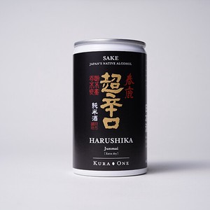 KURA ONE 春鹿 (はるしか) 純米 超辛口 (180mlアルミ缶日本酒/今西清兵衛商店/奈良県)