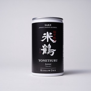 KURA ONE 米鶴 (よねつる) 超辛 純米 (180mlアルミ缶日本酒/米鶴酒造/山形県)