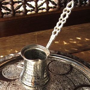 ジェズベ Cezve シルバー（銅製）/トルココーヒーを沸かすための小さな鍋　銅製品