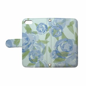 [荒木啓子 KEIKO ARAKI]Blue Rose スマホケース 全機種対応 手帳型 フラワー 花 ばら バラ 薔薇