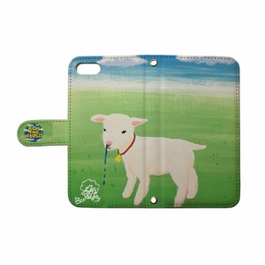 [ボンざわーるど]鼻水のヤギの子 スマホケース 全機種対応 手帳型 ひつじ ヒツジ 羊