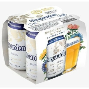 ヒューガルデン ホワイト   4缶パック 330X4 x6　【ビール】