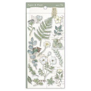 Stickers Paper and Plant Sticker Green