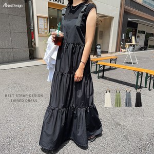 Casual Dress Nylon Jumperskirt Tiered