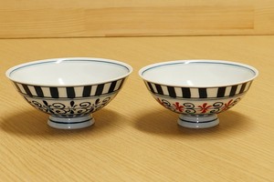 Hasami ware Rice Bowl Flower Made in Japan
