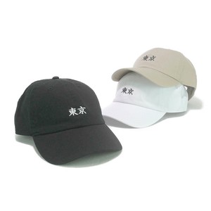 【年間品】「東京」刺繍ツイルローキャップ　ヤング帽子
