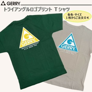 GERRY　プリントTシャツ(トライアングルロゴ）
