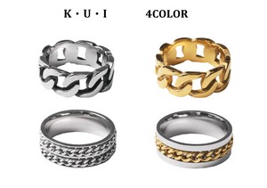 Stainless-Steel-Based Ring Rings Men's
