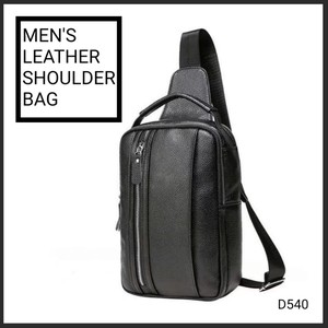 【D540】本革 メンズ　ショルダーバッグ　レザーバッグ　鞄