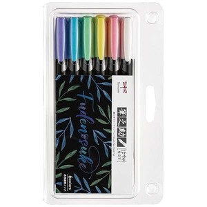 Brush Pen Water-based Sign Pen Tombow 6-colors