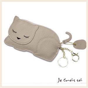 Coin Purse Cattle Leather Coin Purse Cat Genuine Leather
