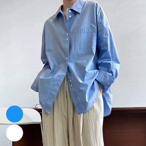 Button Shirt/Blouse Oversized White Spring/Summer Buttons