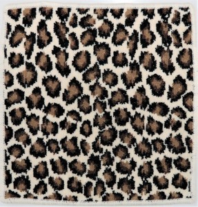 Towel Handkerchief Animals Leopard Print M Made in Japan