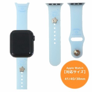 【腕時計】シナモロール Apple Watch 41/40/38 mm 対応チャーム付きシリコンバンド