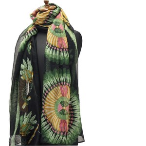 Stole Spring/Summer Feather Printed Ladies' Stole