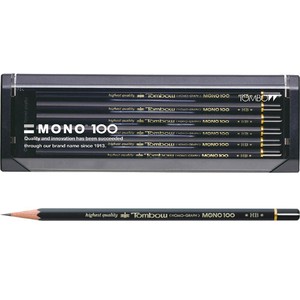 【トンボ鉛筆】トンボ鉛筆 鉛筆モノ100 6角軸（1ダース）MONO-100